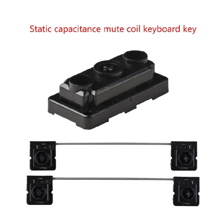 Black Plate Mount Stabilizers 2U 6.25U 6U Quiet Operate and Long Lifespans