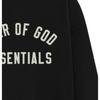 Fear of God Essentials Brushed Hoodie Black Men Tops 202HO246410F