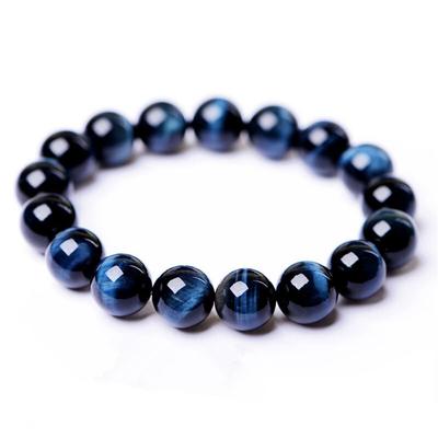 Jas Nerovnoměrné obdarování Ženy 1ks náramek 10mm Dárek Přírodní Modrý kámen tygří oko Elegantní 6MM Vhodné pro běžné nošení Muži Ruční výroba