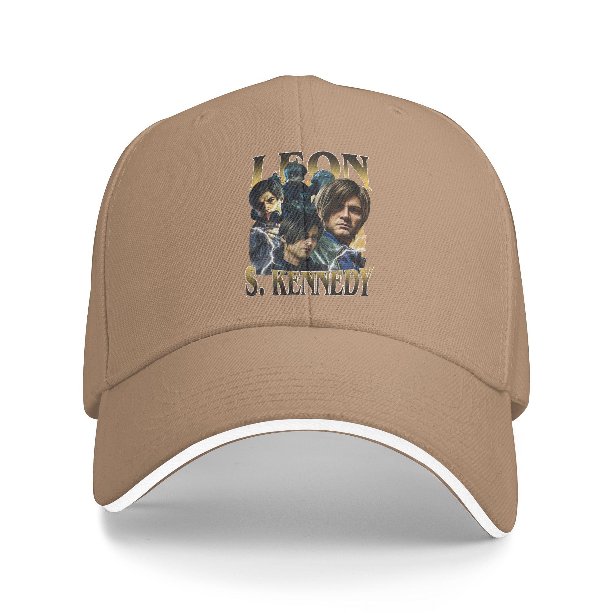 

Leon Kennedy Bootleg Residents Evils Baseball Ca Hunting Camping Sun Trucker Hat Unisex-Teens y2k Cute Print Baseball Caps As Picture хаки