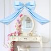 Large Decorative Bowknot Centerpieces Easy Hanging Design Ornament Soft Polyester Fabric Accessory For Indoor Outdoor