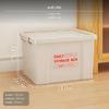 2Pack Storage Box Set, Stackable Thickened PP Organizer, Large Capacity Household Bin for Toys,