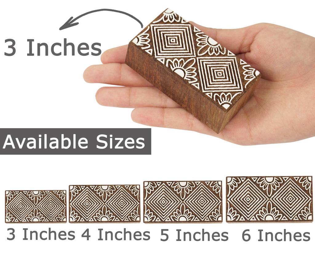 IBA Indianbeautifulart Textile Printing Block Asian Border Motif Hand Carved Wooden Stamp Wood Block Printing Textile Stamps