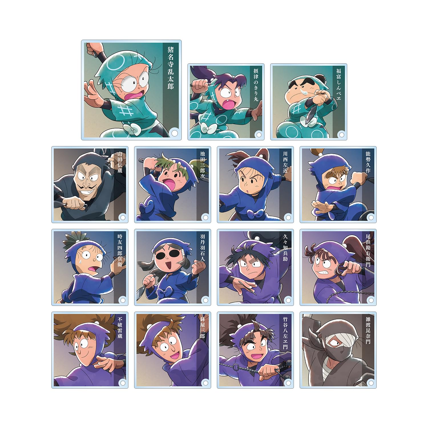 

Nintama Rantaro Оригинальная иллюстрация Everyone Trains Ver. Торговая акриловая стойка, коробка из 15 шт.