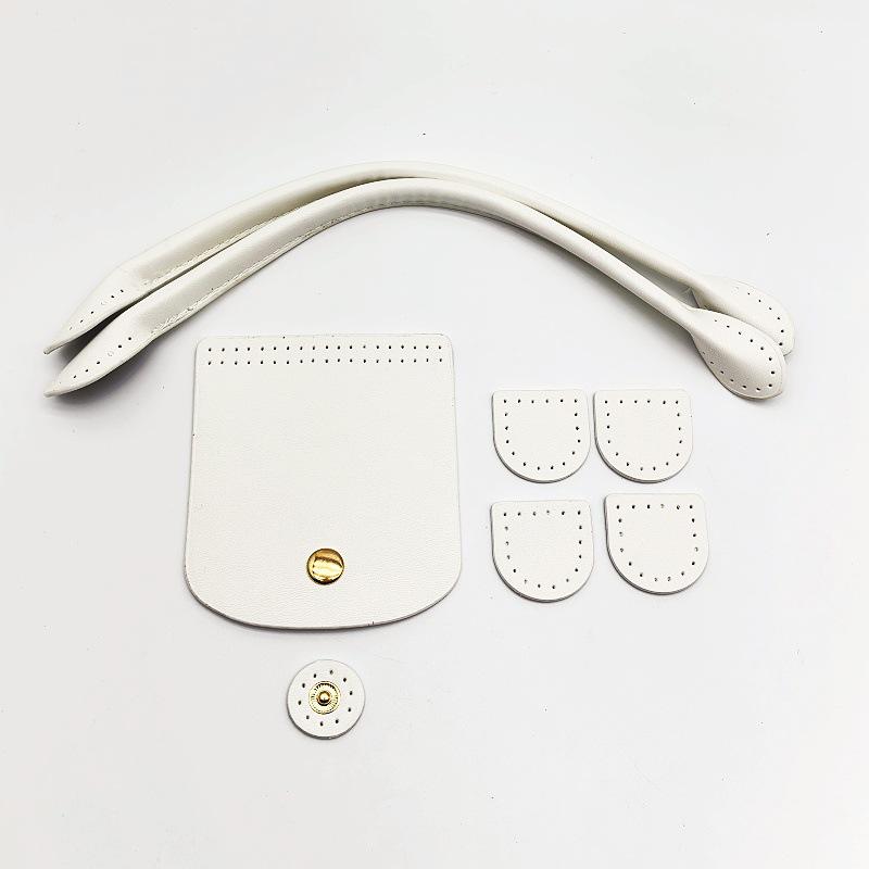 

Dragon Xiang Dumpling Leather Crochet Handbag DIY Material Set белый