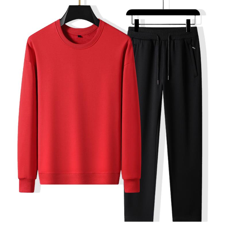 Unisex Cotton Hoodie & Joggers Set - Fashionable, Casual, Loose Fit, Plus Size - Perfect for Spring and Autumn