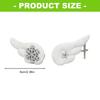 1 Pair Snowflake Wing Crucifix Hair Clip Soft Plush Gothic Style Hair Accessory Barrette For Women And Girls