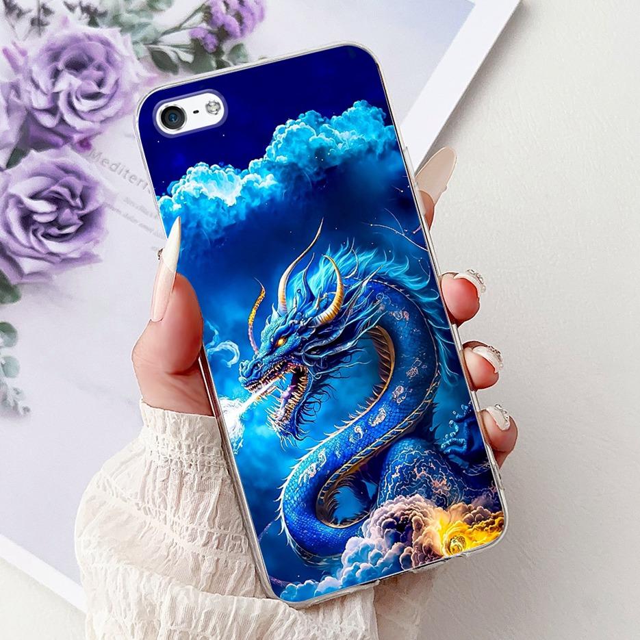 Für Apple iPhone 5 5S Hülle iPhoneSE Luxuriöse Bemalte Blumenhülle Weiche Silikon-Handyhülle Für iPhone SE 2020 2022 iPhone5 Fundas
