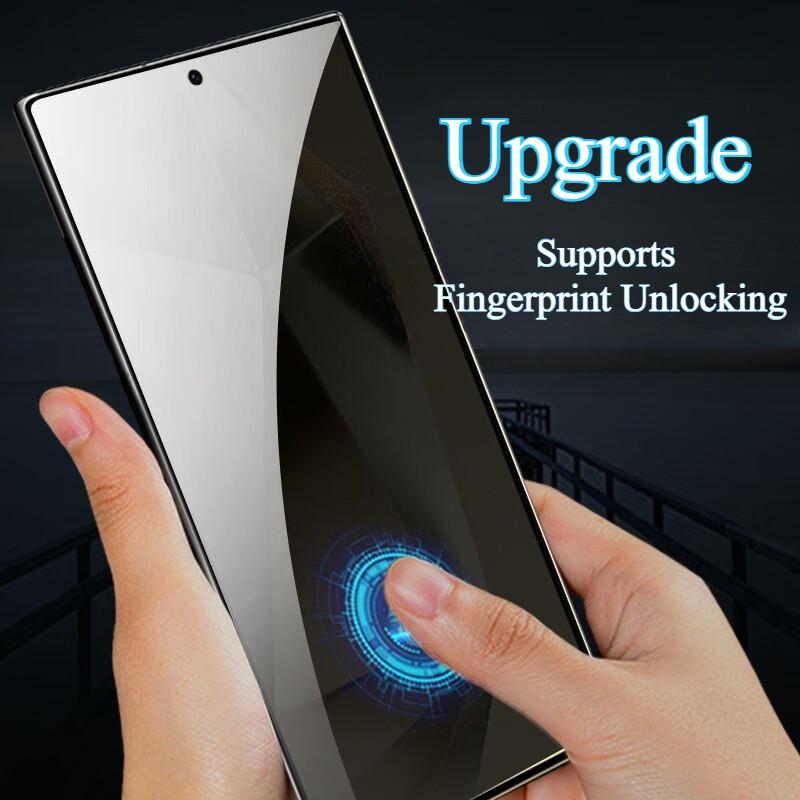 [Supports Fingerprint Unlocking] Privacy Tempered Glass Film for Xiaomi 17 Pro Max 15 15T K80 Ultra Pro 3 Pcs Glass Film Anti-spy Screen Protector