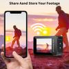 Cameră Sport HD WiFi, Ecran de 2.0 inch, Obiectiv cu unghi larg de 150 de grade, Rezistentă la apă pentru filmare subacvatică și înregistrare montată pe cască