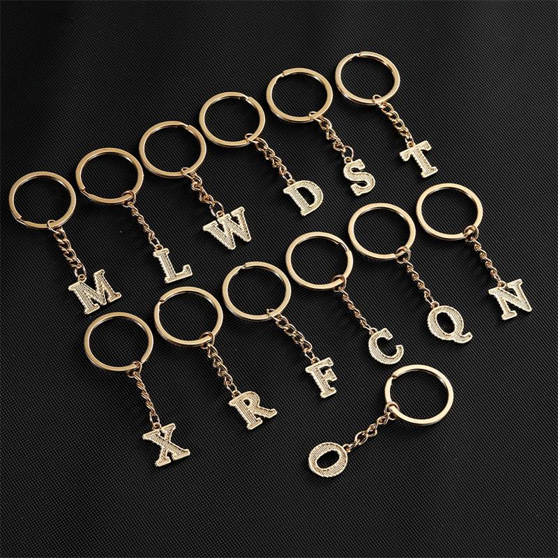 26 Alphabet Schlüsselanhänger Initial Schlüsselanhänger Zubehör Anhänger für Geldbörse Rucksack Handtasche Charms