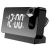 Digital Desktop Clocks 180° Projector On Ceiling Projection Alarm Clock LED Display Temperature Display for Bedroom Living Room