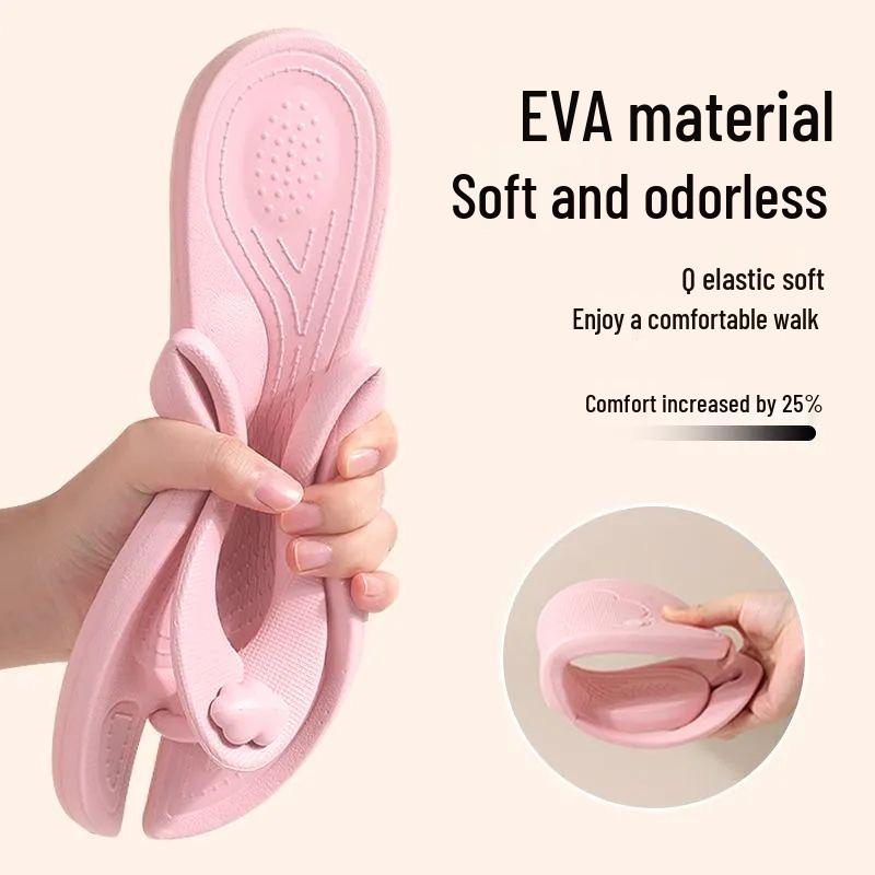 Portable Women's Non-Slip Foldable Travel Slippers for Beach or Hotel Use