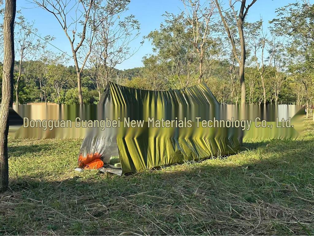 Portable Emergency Insulated Survival Tent with Aluminum Film Blanket for Camping and Mountaineering