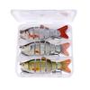 Set of 3 Artificial Baits Kit 10cm 17g Sinking Swimbait Crankbaits Premium Wobbler Lures for Pike Fishing