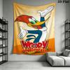 woody woodpecker Wall Tapestry Aesthetic Wall Hanging Printed Fabric Blanket Decorative Tapestries for Bedroom Living Room Home Decor