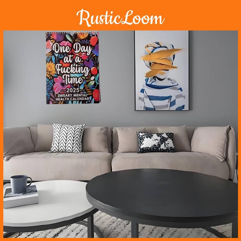 Mental Health 2025 Calendar 12 Months Spiral Wall Calendar Living Decor Room