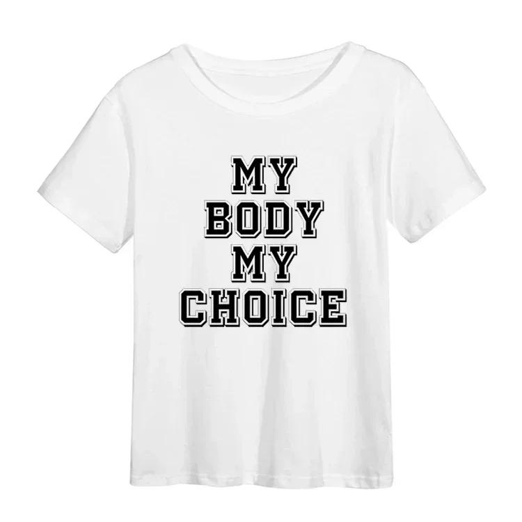 Vtipný dárek k narozeninám Mind Your Own Uterus Dámské volné tričko s krátkým rukávem Moje tělo Moje volba Práva na potrat Feminismus Tričko