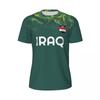 IRAQ Flag 3D potištěné tričko Pánské léto Síťované tričko s krátkým rukávem Pro fanoušky fotbalu Běh Kolo Tenis Fitness