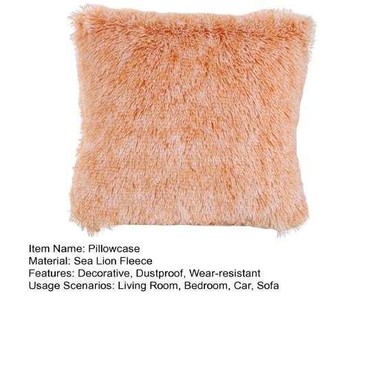Pillowcase Soft Dustproof Fadeless Useful No Odor Stylish Throw Pillow Cover for Home
