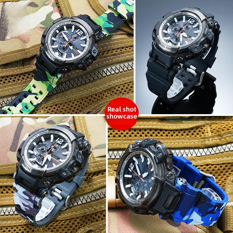 GPW2000 Soft Silicone Strap For Casio G-Shock Kongba 5502 GPW-2000 Wristband Men Replacement Sport Rubber Watch Band Accessories