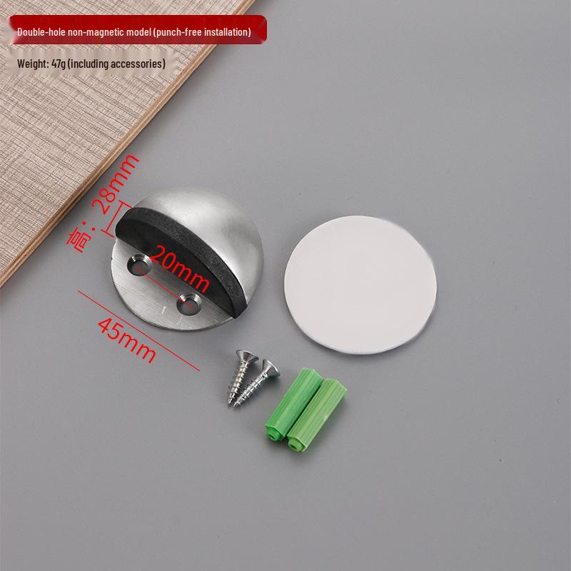 

Magnetic Anti-Collision Stainless Steel Turtle Door Stop with Thick Rubber for Glass Doors