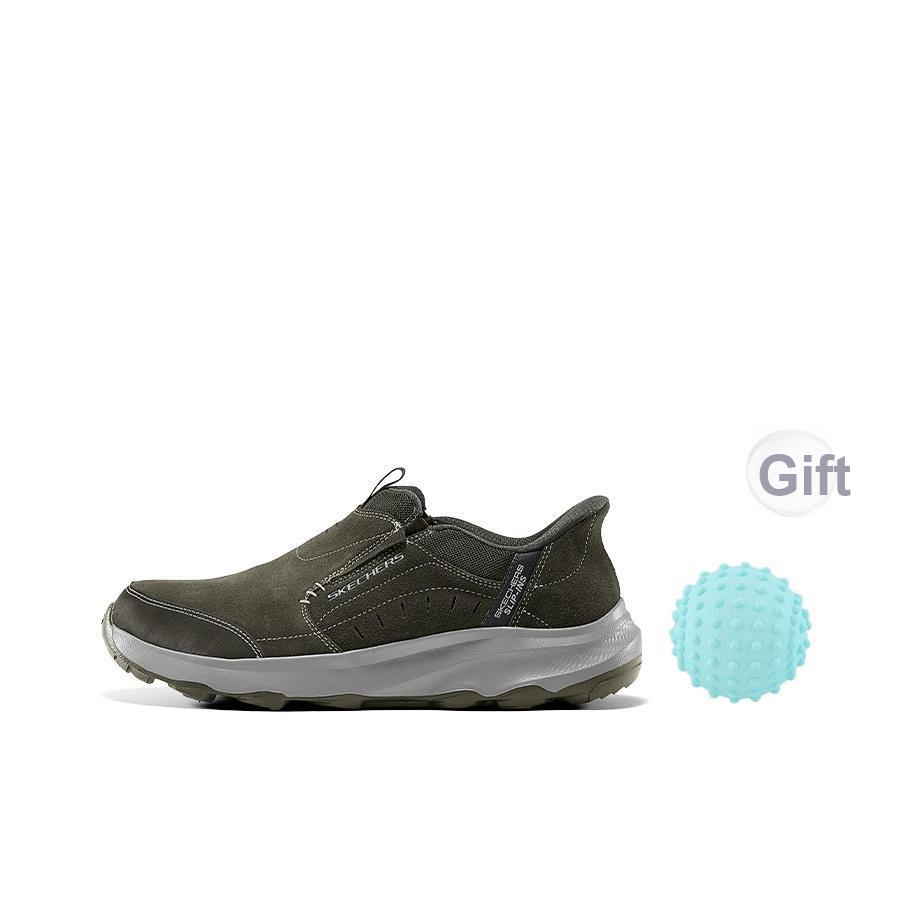 Skechers Herren Outdoor Vielseitig Mode Bequem Trendig Niedrig geschnitten Outdoor Funktionelle Schuhe Herrenschuhe Olivgrün 237786-STOL