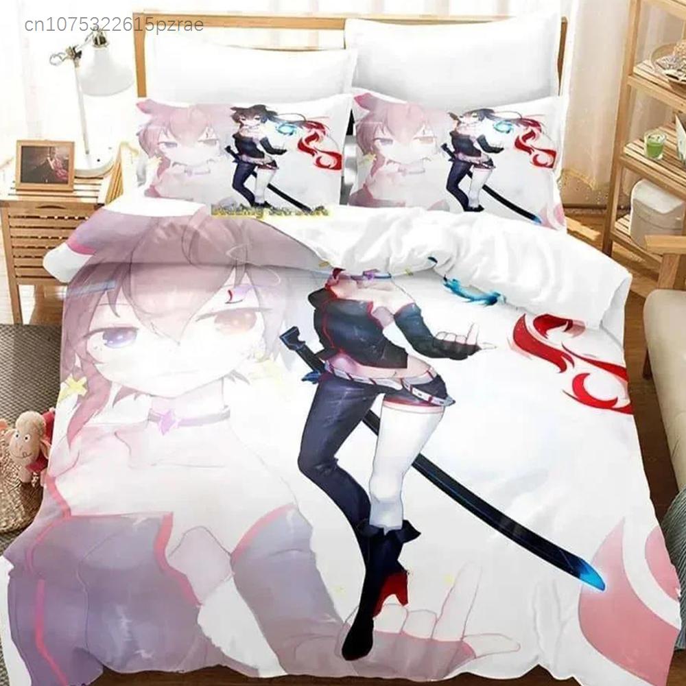 3D Print Anime Pixiv Fantasia T Bedding Set Printed Bed Set With Pillowcase Bed Duvet Cover Soft Queen King Size Bedclothes Home