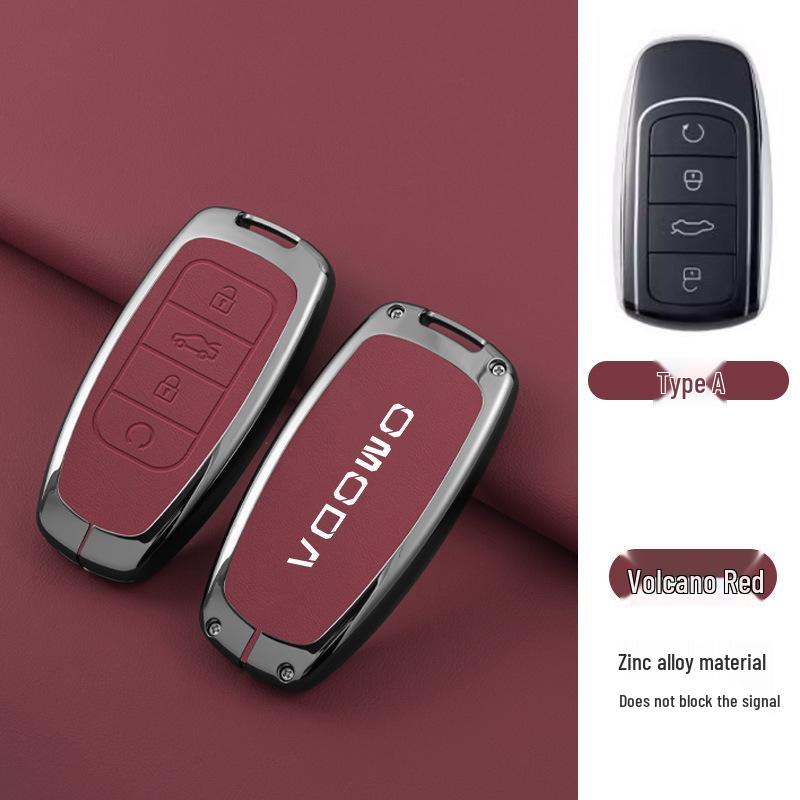 Premium Metal Protective Key Shell with Lanyard for Chery OMODA 5 - Full Coverage Key Case