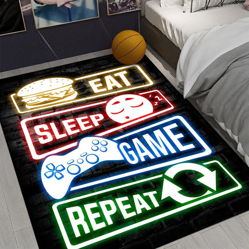 

Tappeto per controller di gioco per giocatori di cartoni animati per grotta da uomo Geme Room Arredamento camera da letto Soggiorno Divano 40cm x 60cm