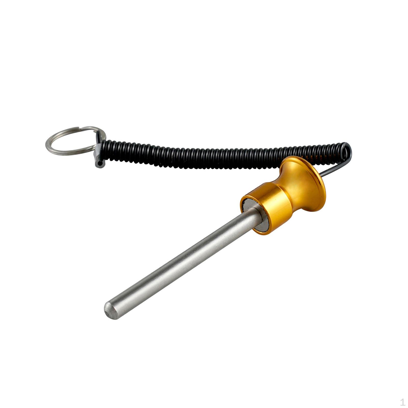 

Weight Stack Pin with Lanyard Exercise Fitness Equipment Replacement Part Yellow 8mmx80mm