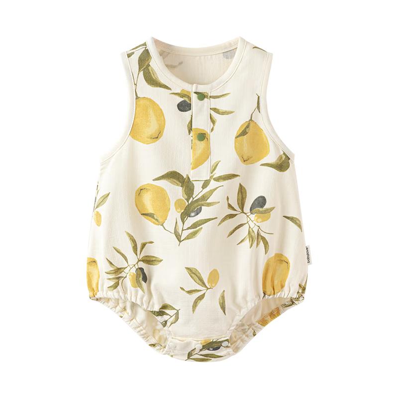 

Babylove Summer Sleeveless Bamboo Cotton Bodysuit (Bubbly Fruit Tea Collection) 90