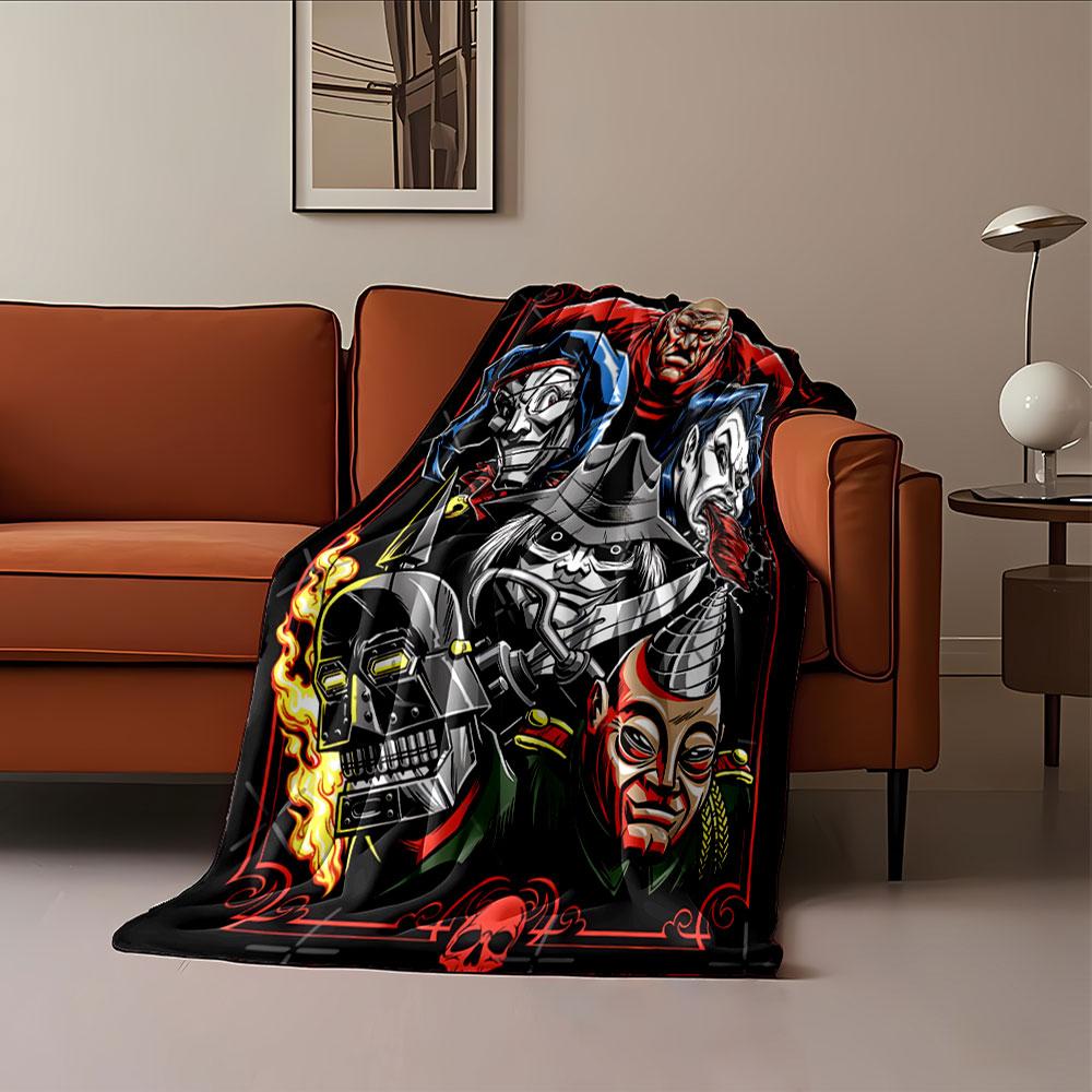 Horror Villains Art Blanket for All Seasons Blanket Lunch Break Throw Gift
