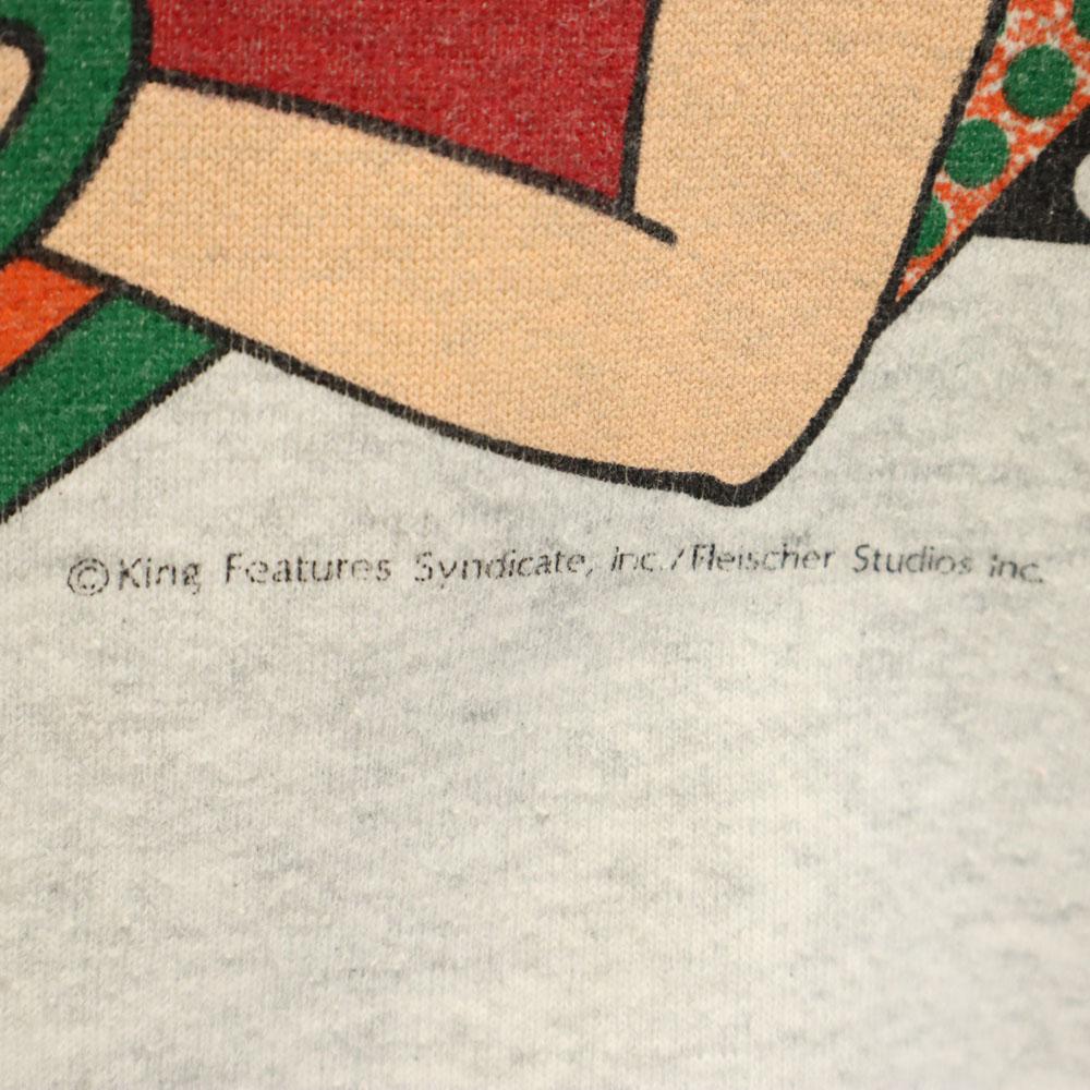 FRUIT OF THE LOOM 90s Made in USA Old Betty Boop Long sleeve sweat trainer Men's Used