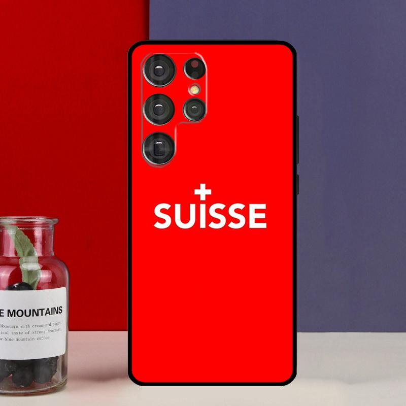 Schweiz Schweizer Flagge Hülle Für Samsung Galaxy S20 S21 FE Plus Note 20 Ultra S8 S9 S10 Note 10 Plus TPU Hülle