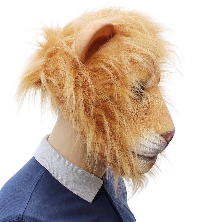 Halloween Party Lion Latex Mask