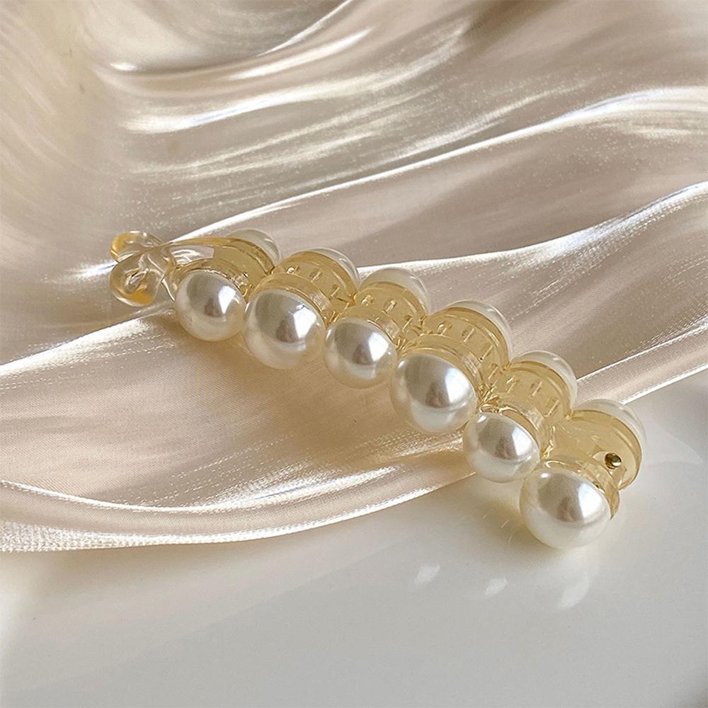 Headwear Girls Women Hairpins Geometric Banana Hair Clips Hair Claws Pearl Barrettes Hair Crabs