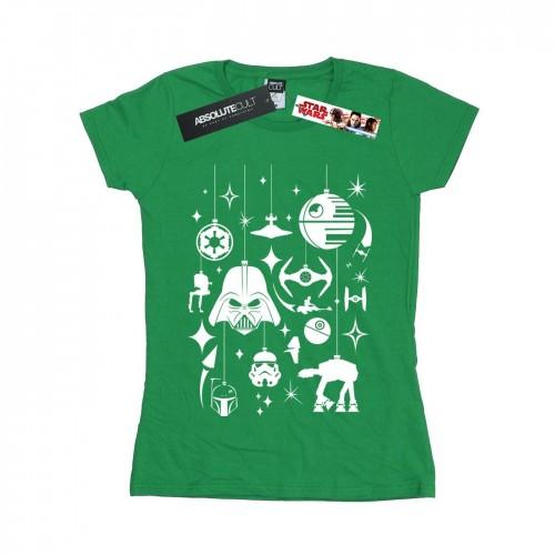 

Star Wars Womens/Ladies Christmas Decorations Cotton T-Shirt XXL