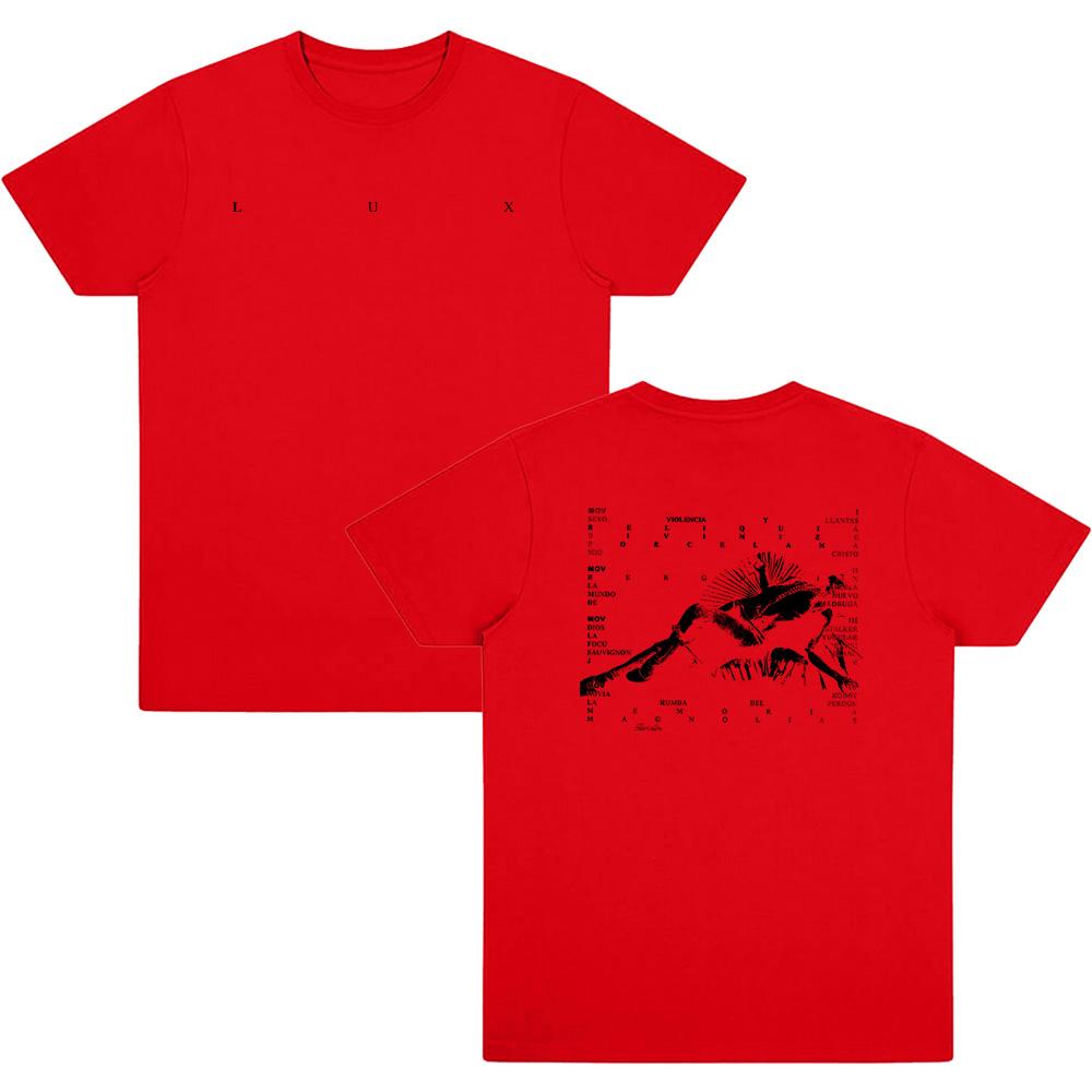 

Rosalía LUX Logo Tee Rosalia Berghain Album T Shirts Men Women Fashion Retro Short Sleeve Top Summer Casual O-neck Clothing M