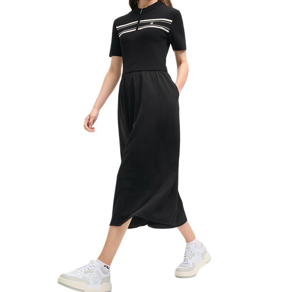 FILA Short Sleeved Dress Women's Jet Black F11W528307F-BK