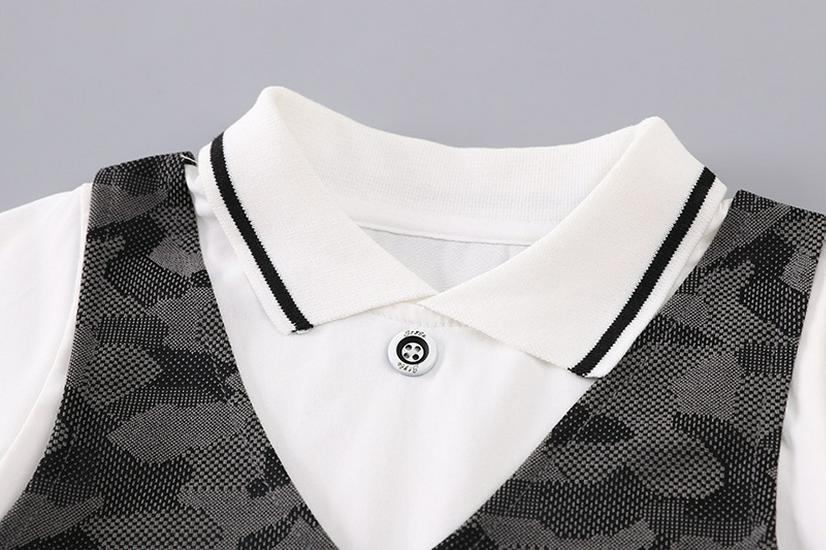 Summer Boys' Patchwork Tie Vest & Shorts Set