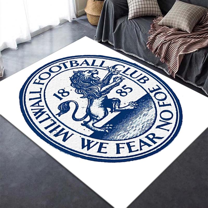 Tappeto Nuovo Millwall FC 2025 per Soggiorno Camera da Letto Casa Decorazione Divano, Tappetino Antiscivolo per Giochi Bambini