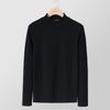 Neues Herren High Neck Gebürstetes Langarm Warmes Base Layer Oberteil