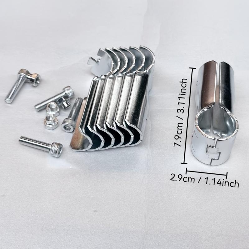 4pcs T-Shape 25mm Round Tube Connector Stainless Steel Fence Fixed Buckle with Bolt And Nut for Construction And Engineering