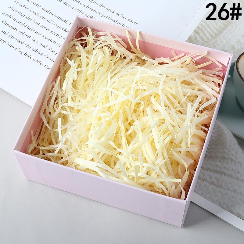 Crinkled Shredded Straw Paper Filler for Gift Box Packaging