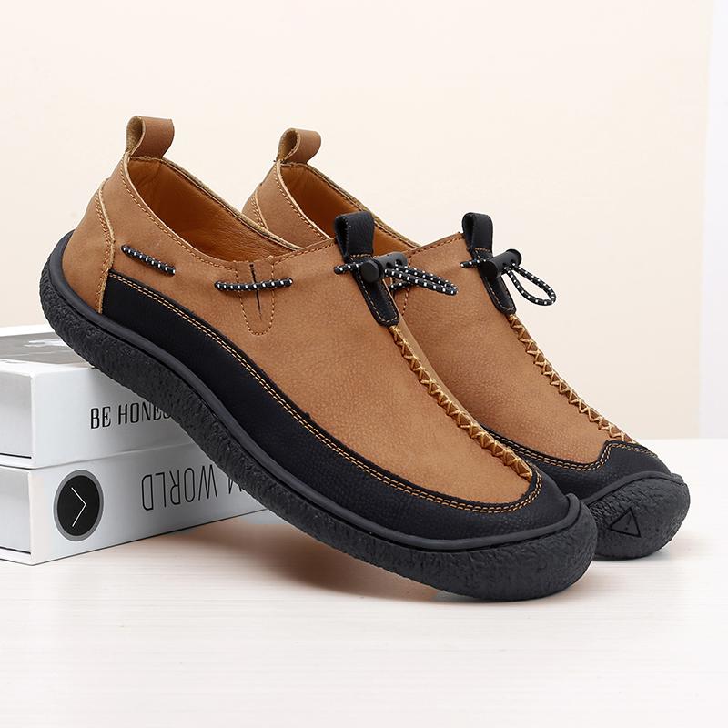Fashion Hand Sewn Fashionable Versatile Outdoor Leisure Driving Shoes for Spring New Men's Comfortable and Non Slip Casual Sports Shoes