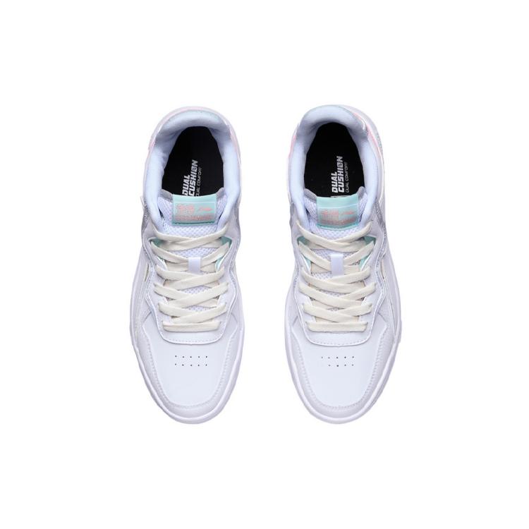 Li Ning Wave Spwv Lite Slip Resistant Abrasion Resistant Low top Skateboard Shoes Women's Salt Powder AGCR048-3