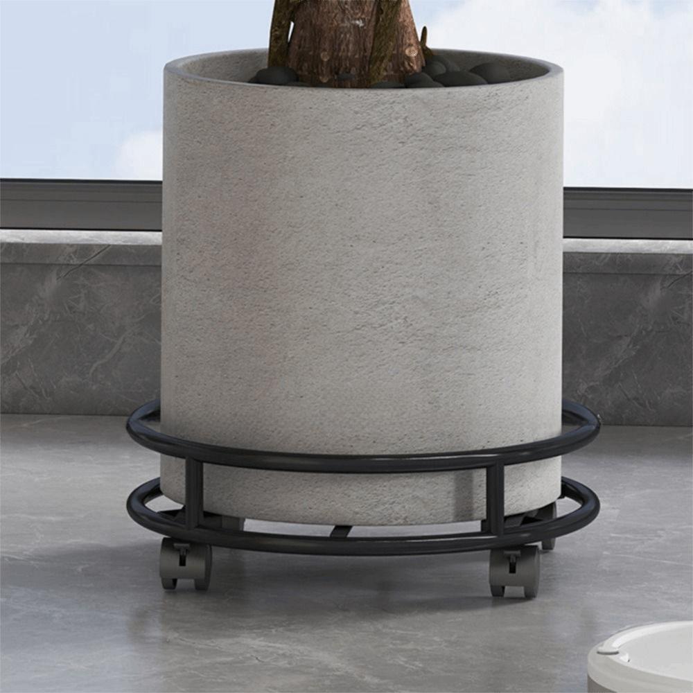 Stabile Konstruktion Rollender Pflanzenständer mit Rädern Blumentopfhalter Heimdekoration