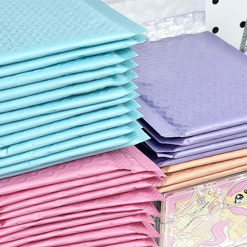 10 Stück Farbe Luftpolstertasche Ziplock-Beutel Schaumstofffutter Verpackung Expressbeutel Geschenkaufbewahrung Weiche Polsterung Transportverpackung Expressbeutel