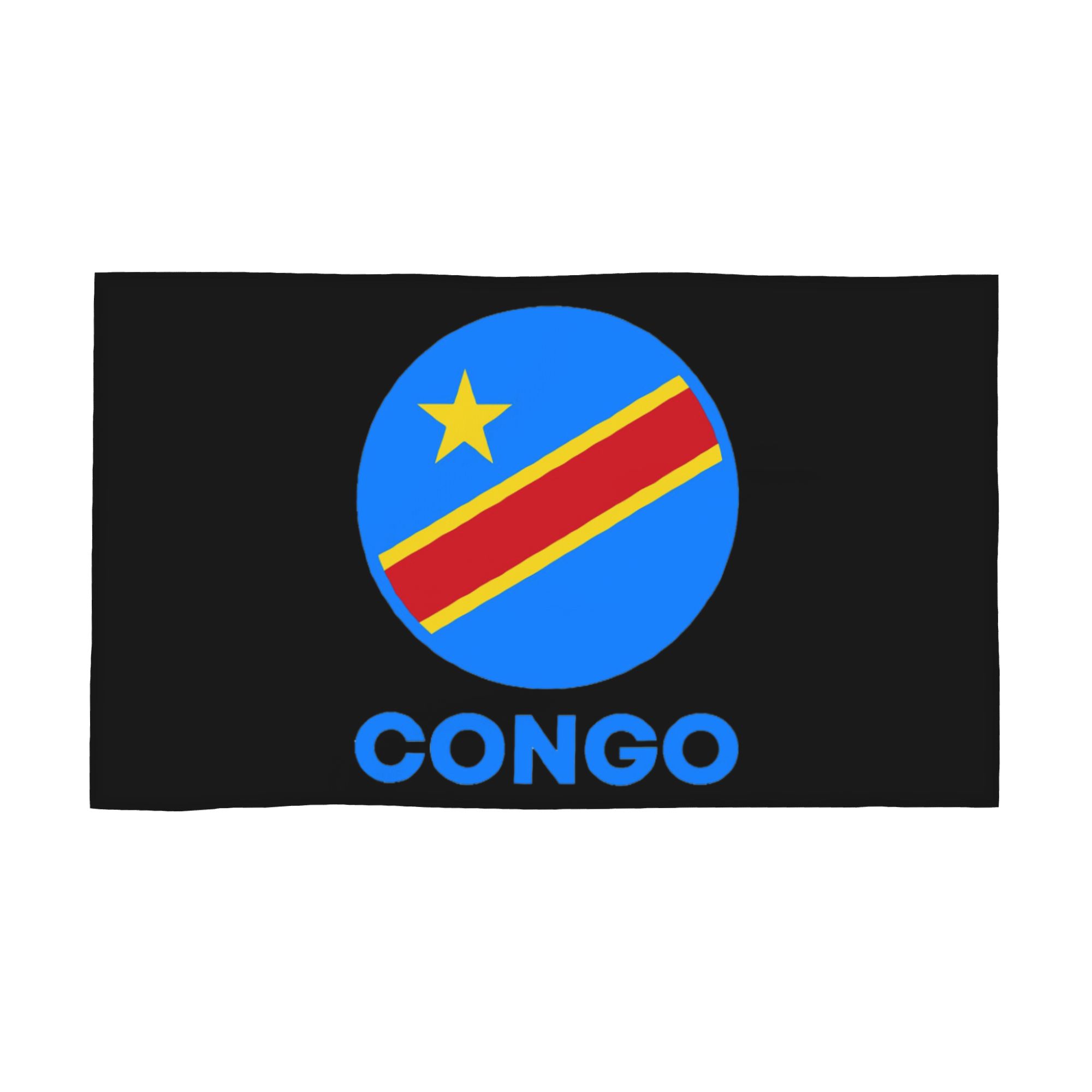 

Flag Of Congo Kinshasa Flag Of Zaire Soft Face Towel Quick Dry Pool Bath Cotton Towels Breathable W30*H60(CM)
